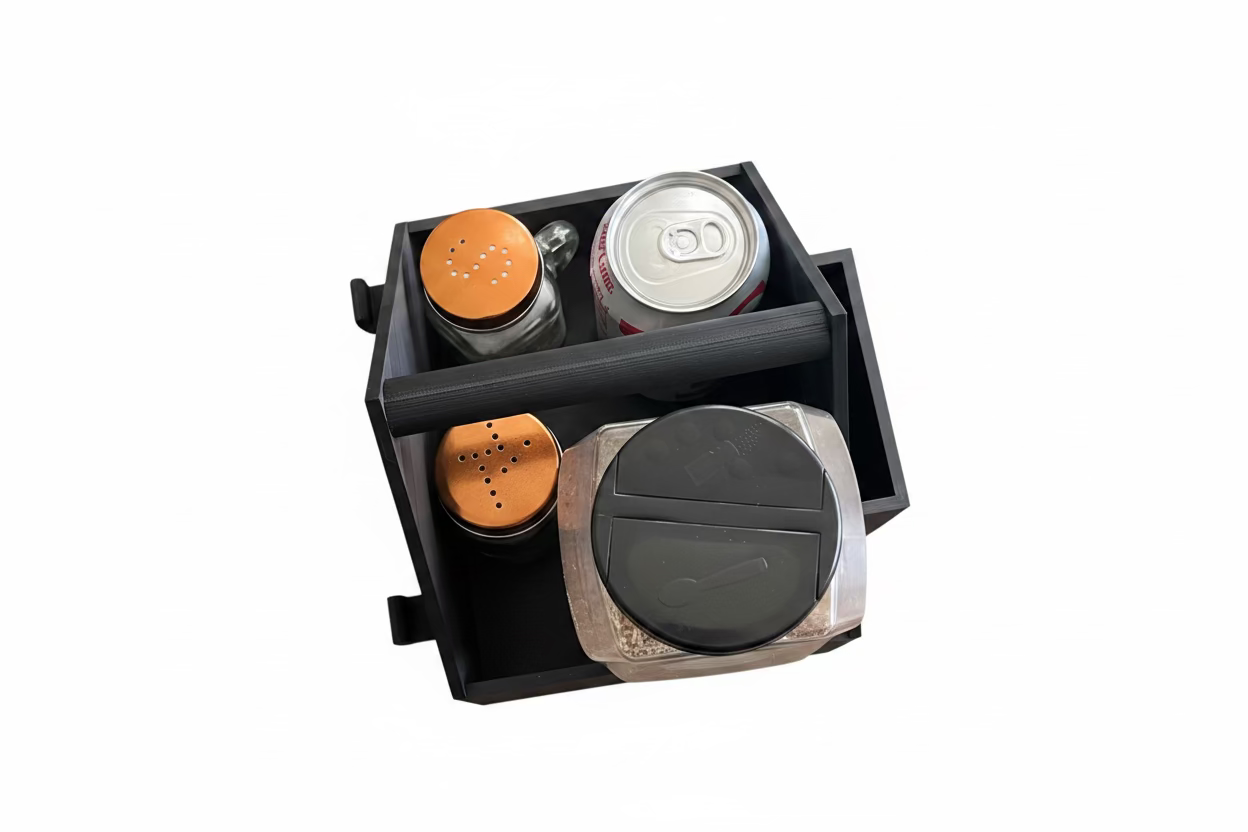 Grill Caddy | BBQ Tool & Spice Organizer | Outdoor Grilling Gift for Dad