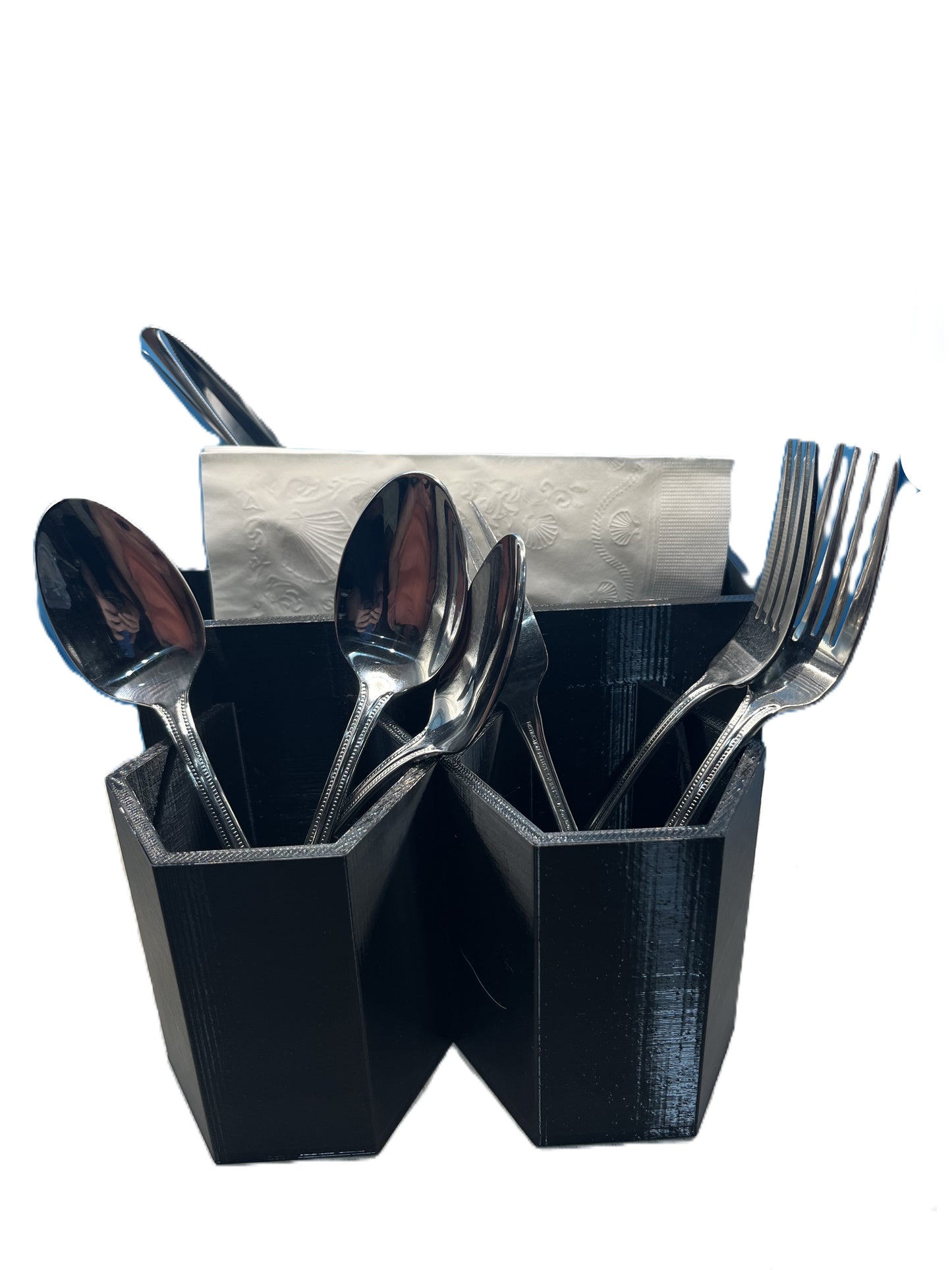 Utensil, Napkin & Condiment Caddy | Table Organizer for Parties & BBQs | Housewarming Gift