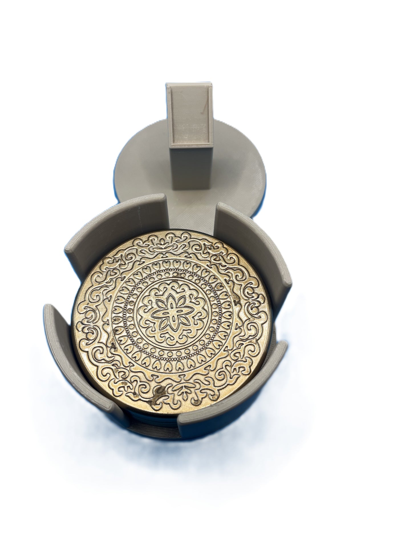 Coaster Holder | 4" Round & Square | Minimalist Home & Desk Decor | Housewarming Gift
