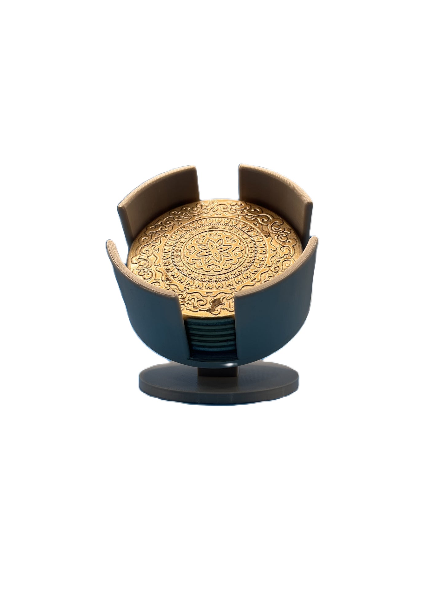 Coaster Holder | 4" Round & Square | Minimalist Home & Desk Decor | Housewarming Gift
