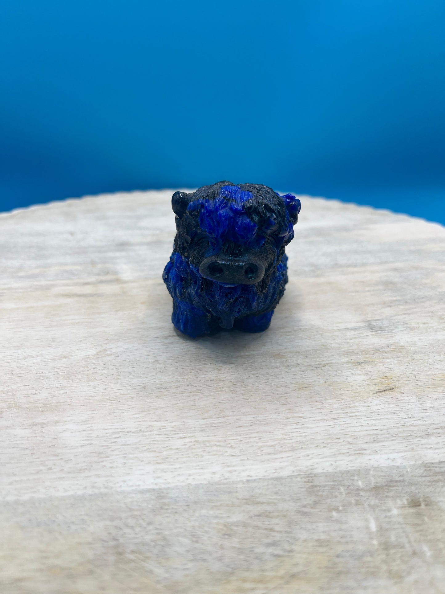 Highland Cow Desk Figurine | Handmade Cute Desk Decor & Animal Gift