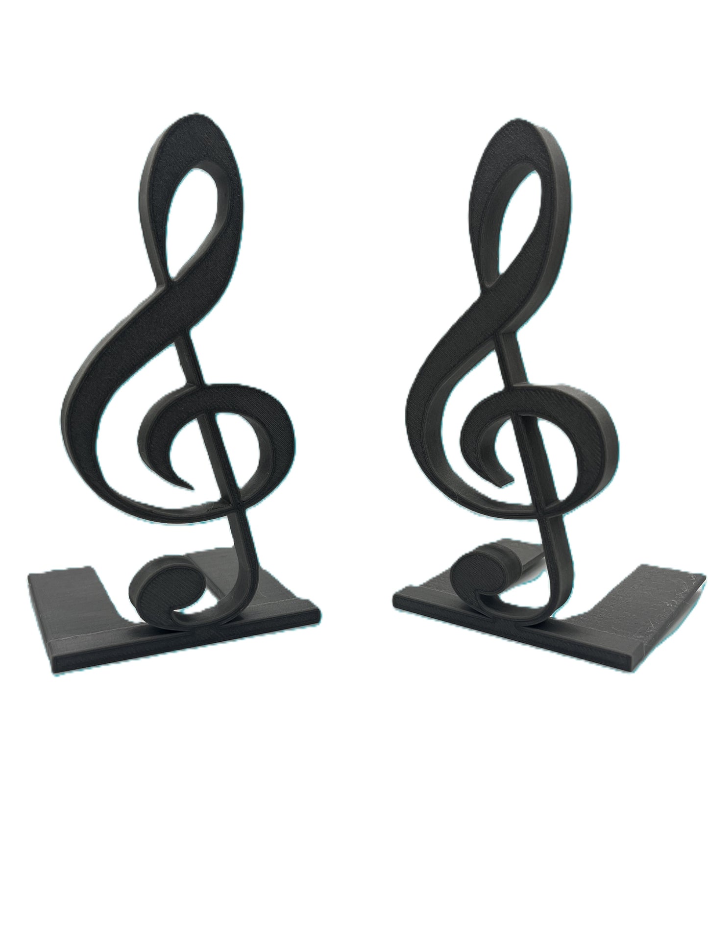 Treble Clef Bookends (Set of 2) | Music Lover Gift | Shelf & Home Decor