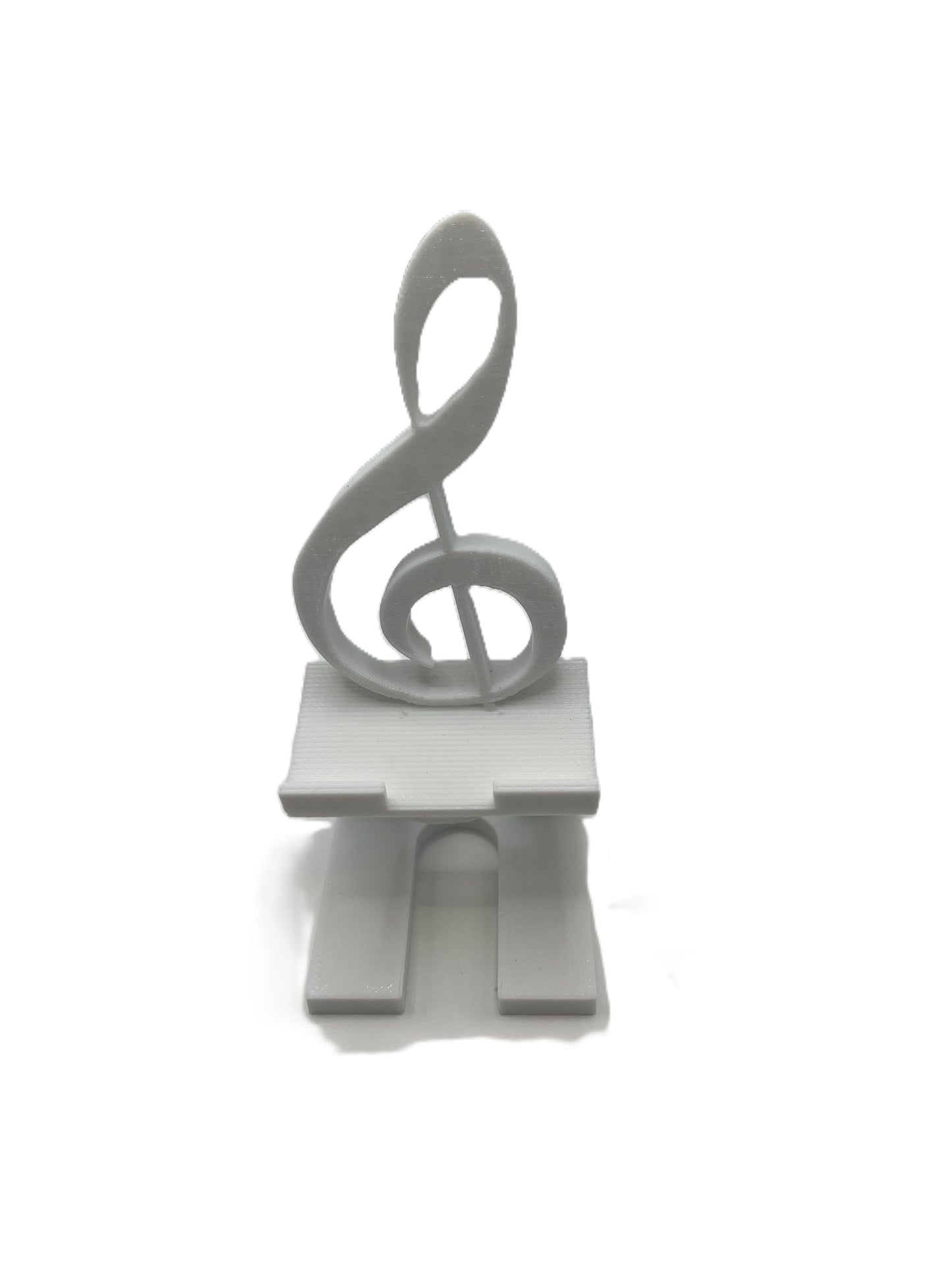 Treble Clef Phone Stand | Musical Desk Accessory | Gift for Music Lovers