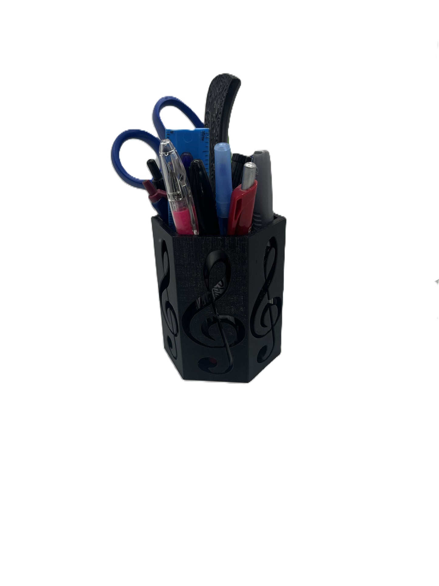 Treble Clef Pencil Cup | Musical Desk Organizer | Gift for Music Lovers