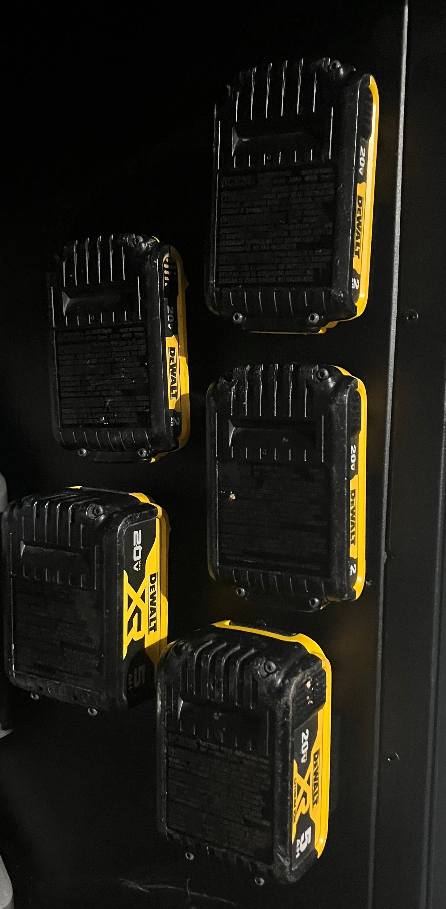 Tool Battery Wall Holder | Magnetic Mount | 3D Printed Battery Organizer