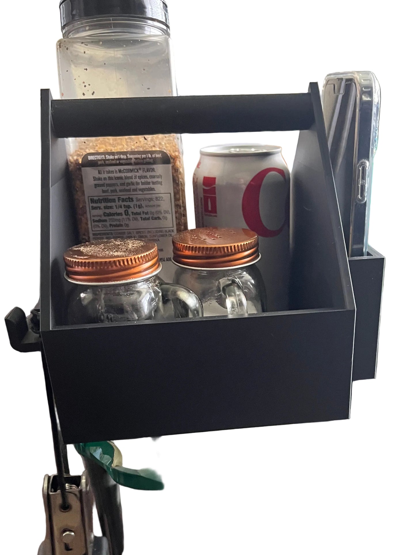 Grill Caddy | BBQ Tool & Spice Organizer | Outdoor Grilling Gift for Dad