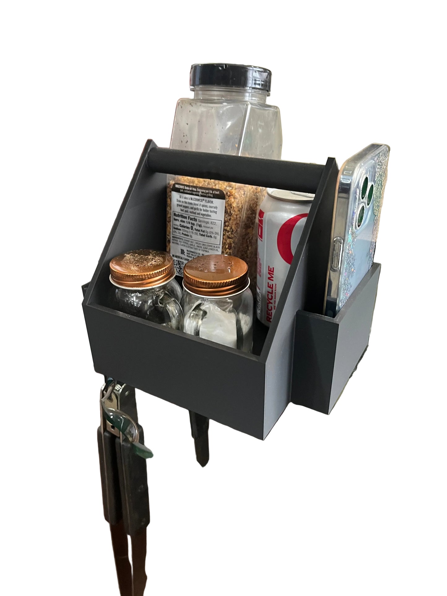 Grill Caddy | BBQ Tool & Spice Organizer | Outdoor Grilling Gift for Dad