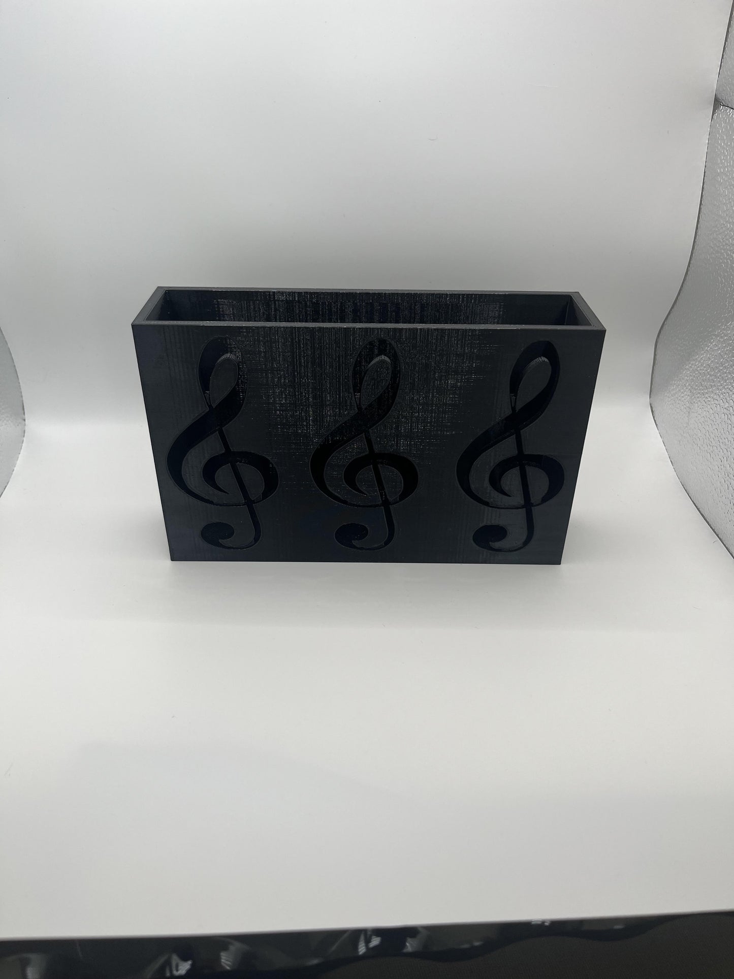 Treble Clef Letter Holder | Minimalist Music Desk Decor | Gift for Music Lovers